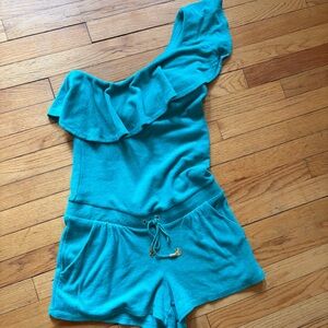 Juicy Couture Teal Ruffle Romper